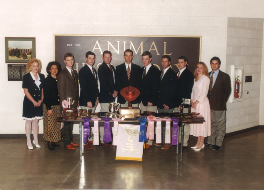 1996 Livestock Judging Team