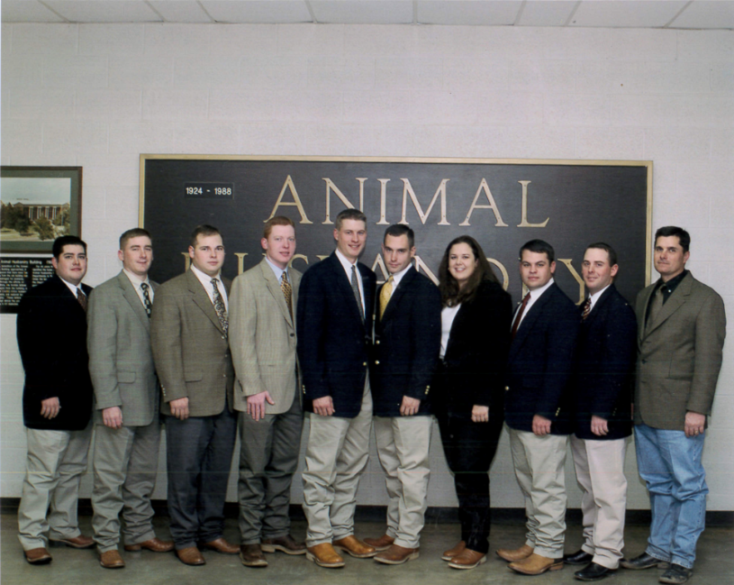 2002 Livestock Judging Team