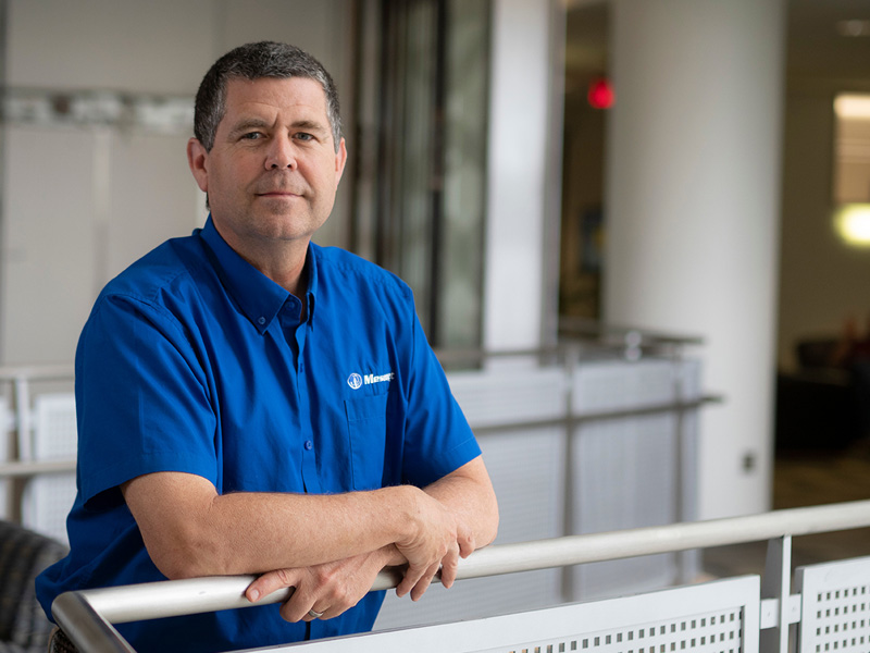 Wes Lee, an adjunct professor for biosystems, works with the mesonet Wes Lee, an adjunct professor for biosystems, works with the mesonet