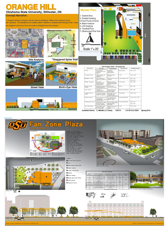 LA 3315: Studio 1 OSU Fan Zone - Orange Hill